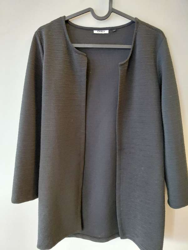 Jacket/sweater Only black tweed