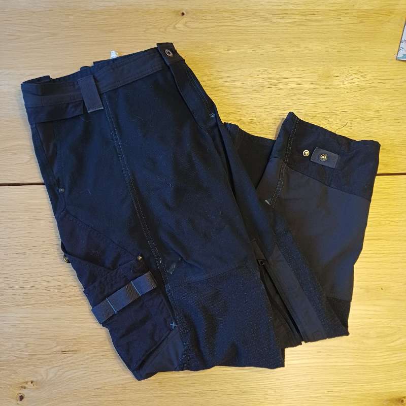 Mascot work pants, note slight wear and small stain