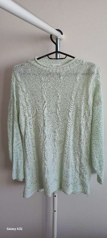 mint transparent sweater "RITASHA"