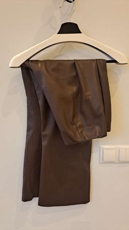 Ichi pleðurbuxur brúnar