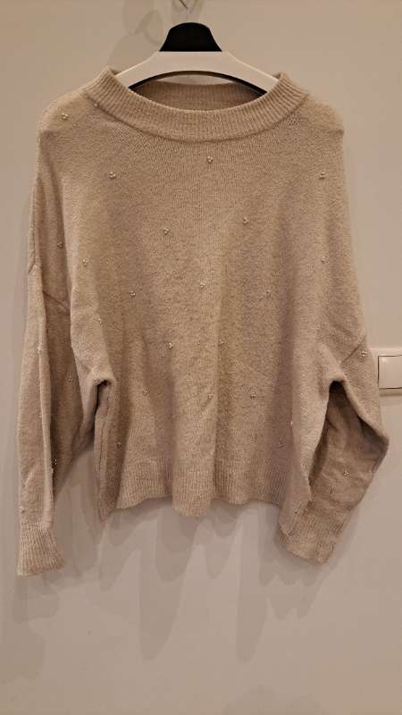 H&M Oversized prjónapeysa m. perslum