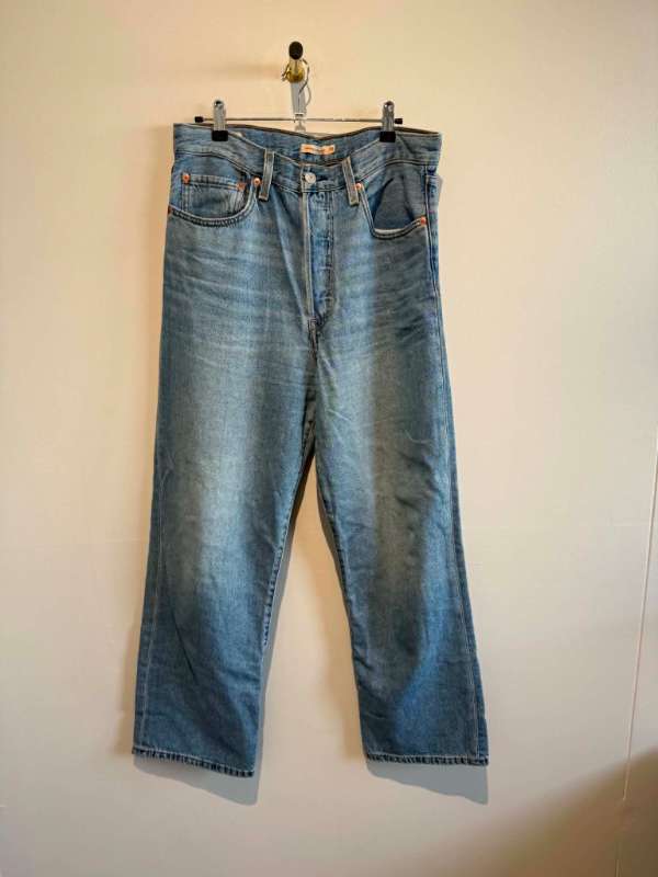 Levis ljósbláar straight gallabuxur
