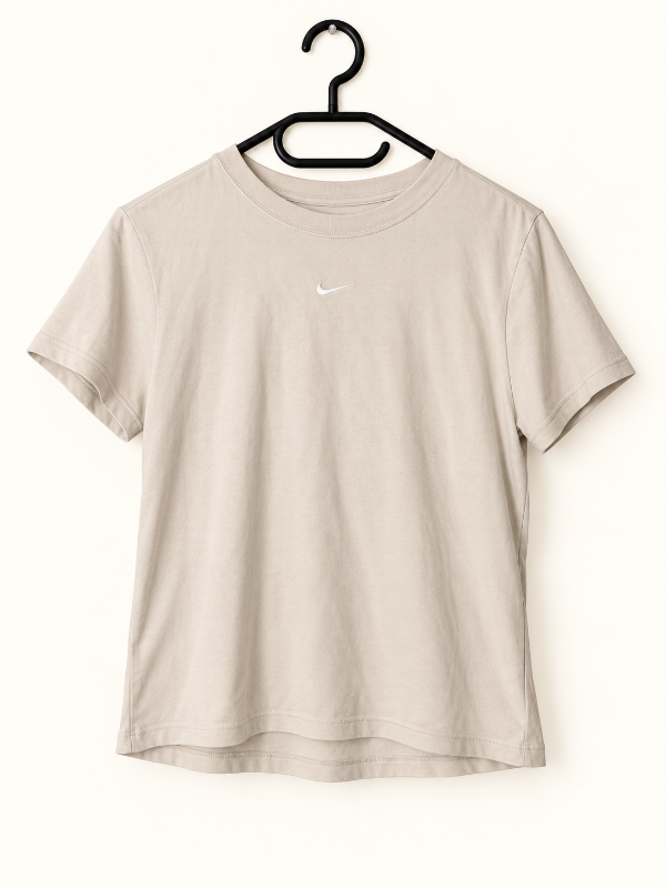 Cream nike t-shirt