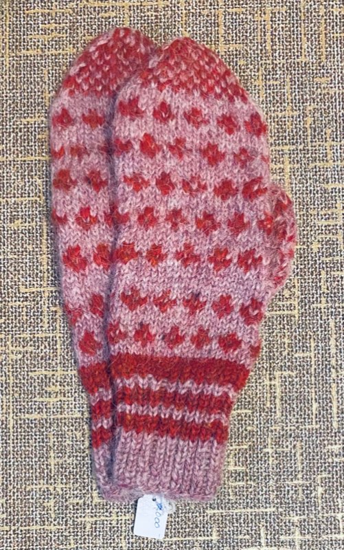 Prjónaðir vettlingar