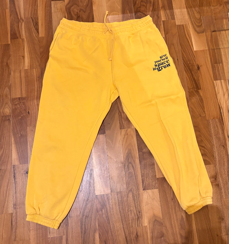 Yellow sweatpants