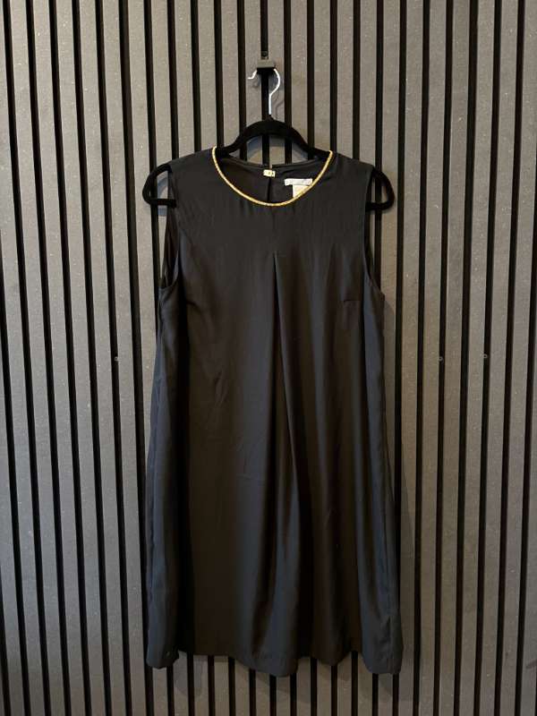 Skyrta hlýralaus m.gullrönd