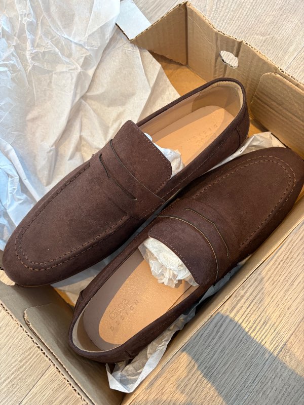 Loafers brúnir suede nýir!