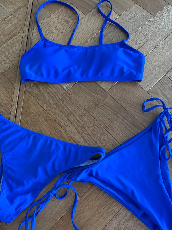Bikiní sett blátt 3x