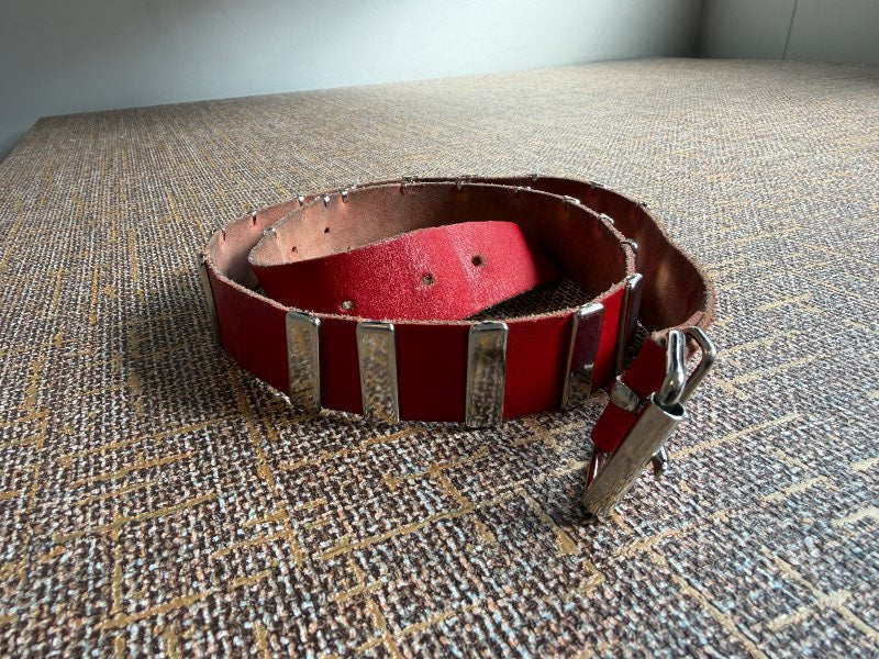 Red punk belt