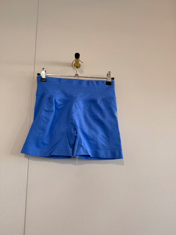 bláar gym stuttbuxur