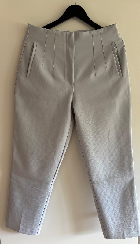 Zara high waste ljósbláar buxur