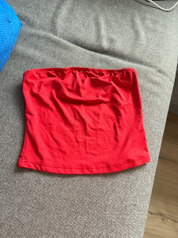 rauður tube top