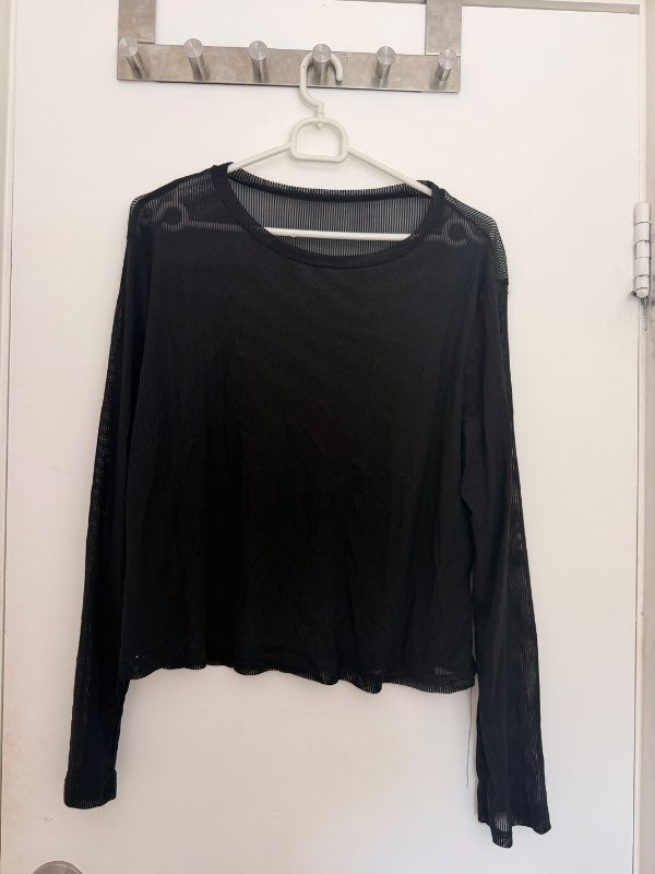Transparent long sleeve