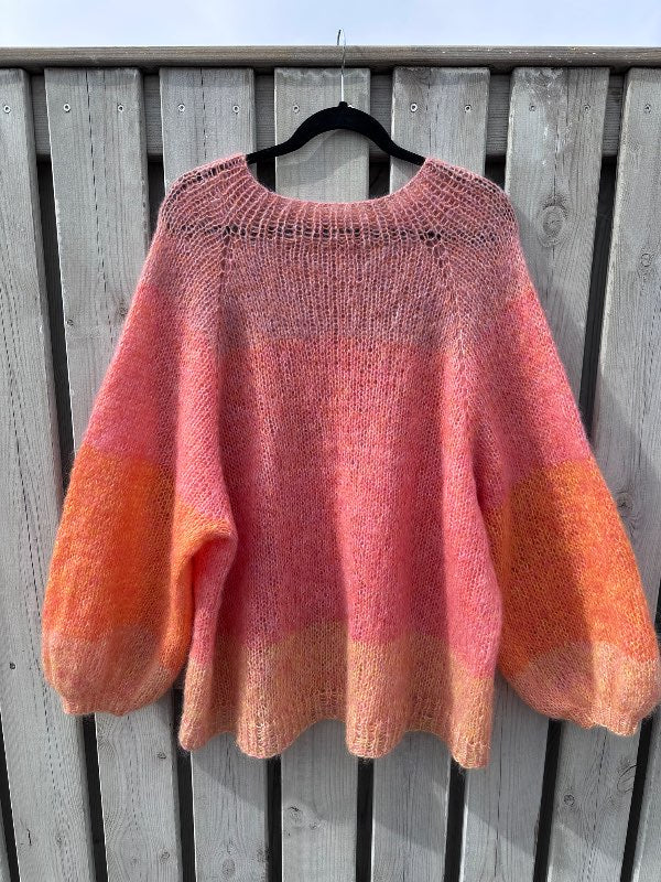 Happy sweater silk mohair handprjón