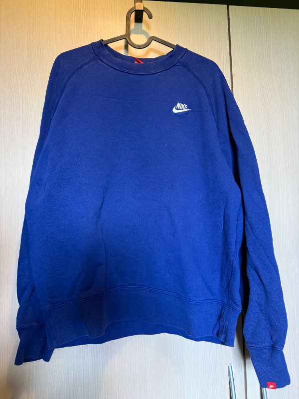 Nike blá crewneck peysa