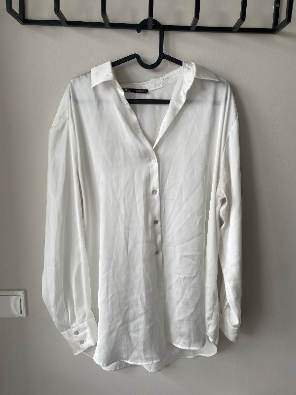 Zara satin shirt