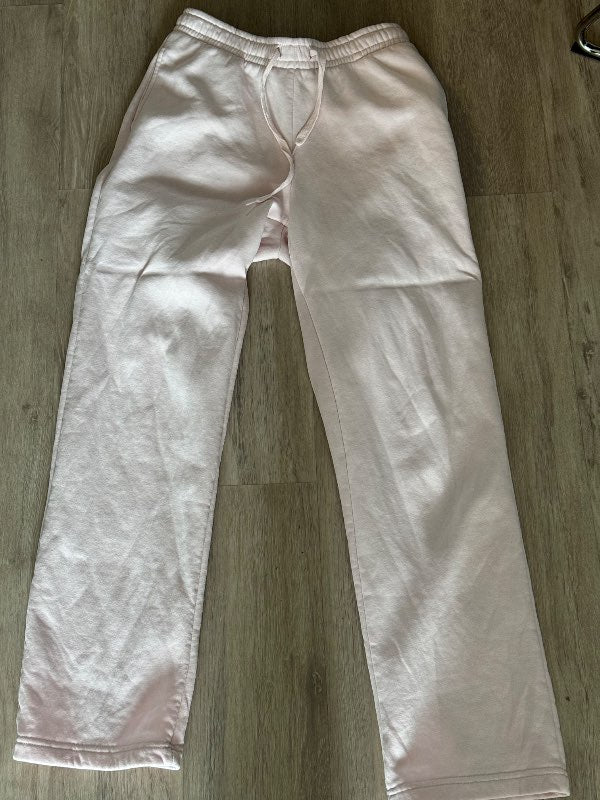 Ljósbleikar joggingbuxur