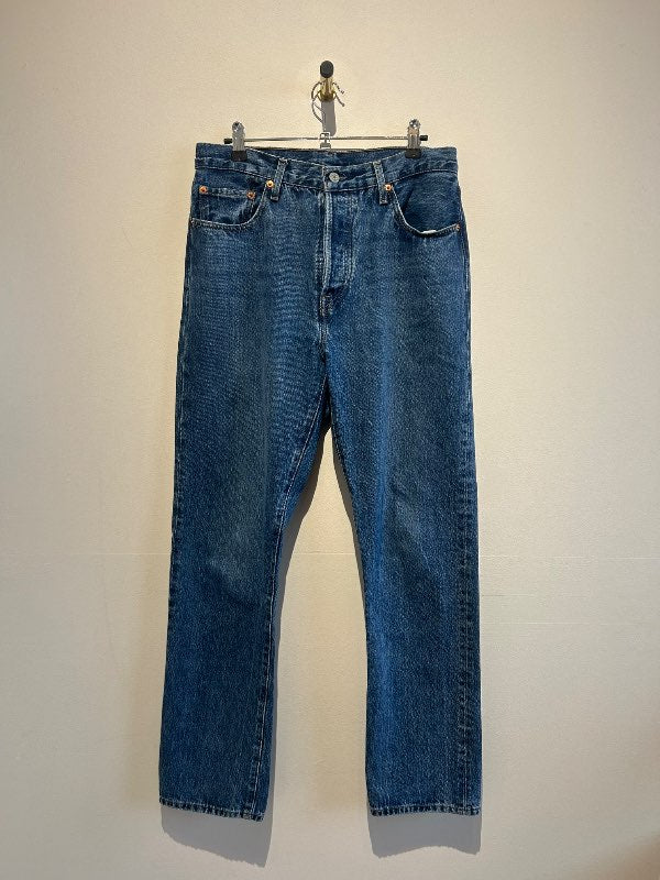 Levi’s 501 dökkbláar gallabuxur