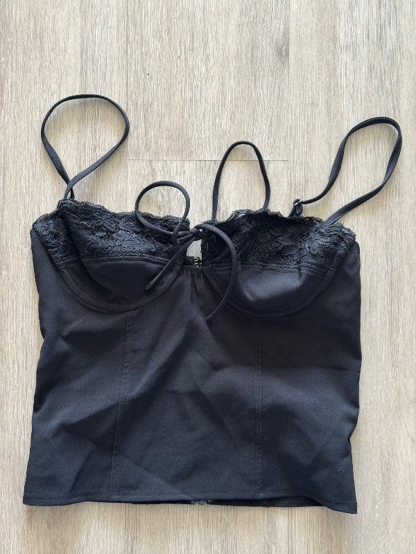 Svartur corset top
