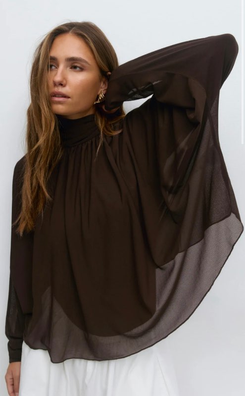 Gina tricot toppur brún