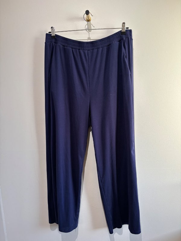 Flowy cozy pants - navy blue