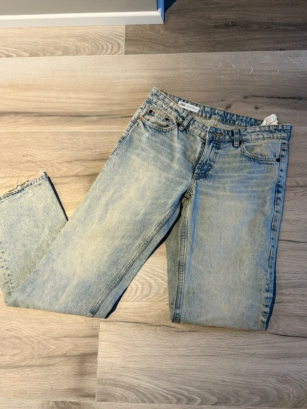 Zara bláar gallabuxur
