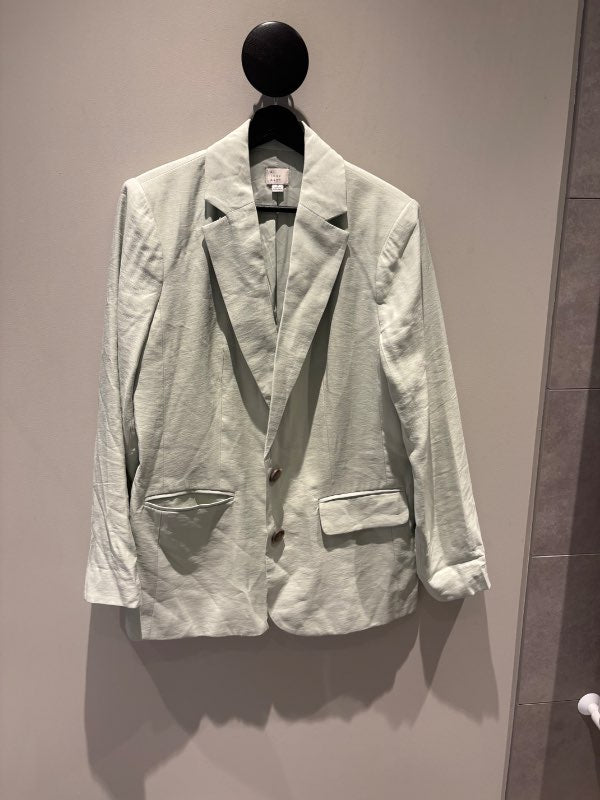 Grænn hör blazer