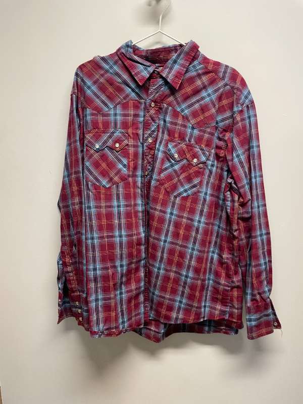 red checked shirt