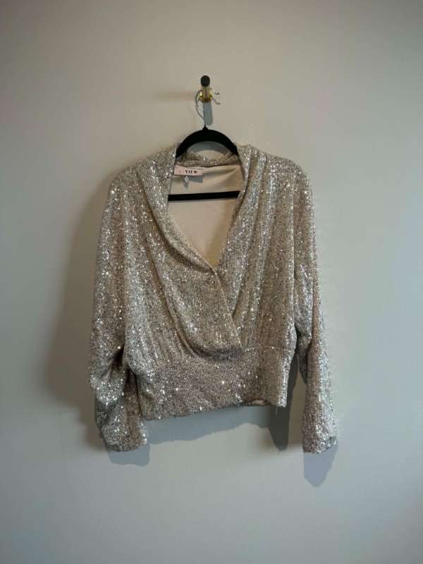 Pallíettu toppur rosegold