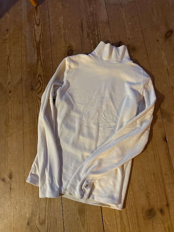 White turtle neck