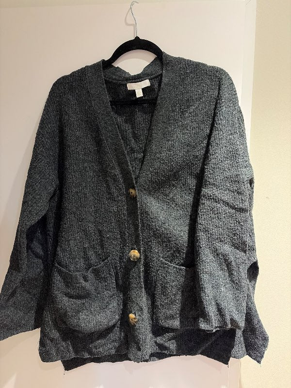 Dökkgrá mjúk golla oversized