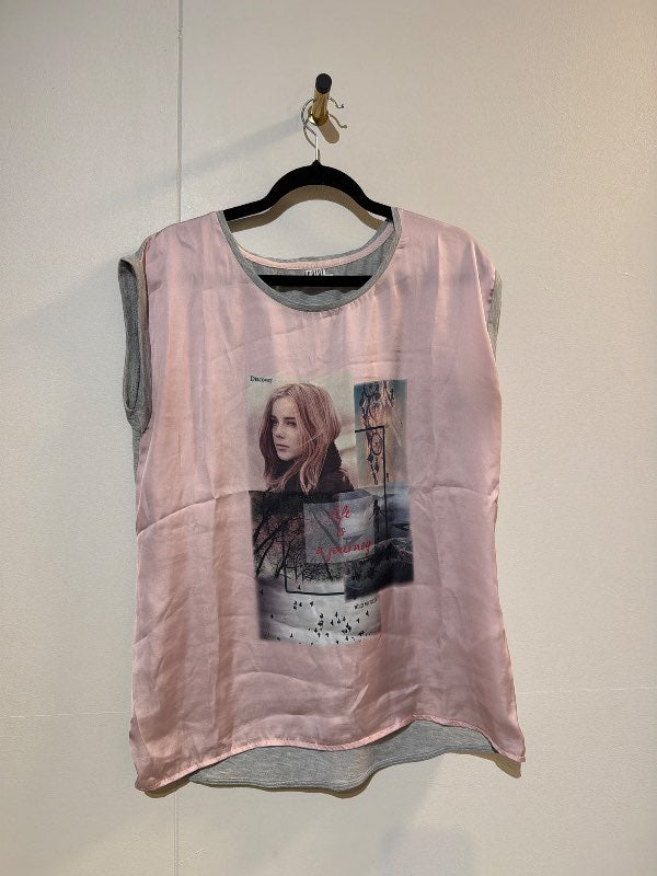 Saint Tropez t-shirt bleikur