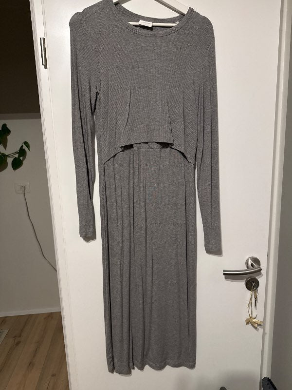 Mamalicious maternity dress grey