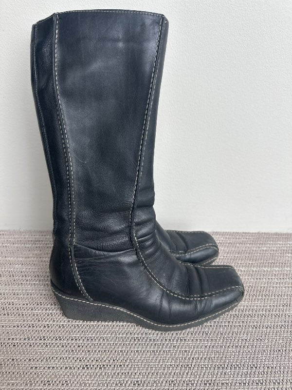 Vintage leðurstígvél