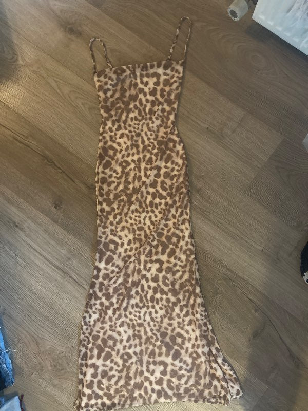 Leopard print kjóll