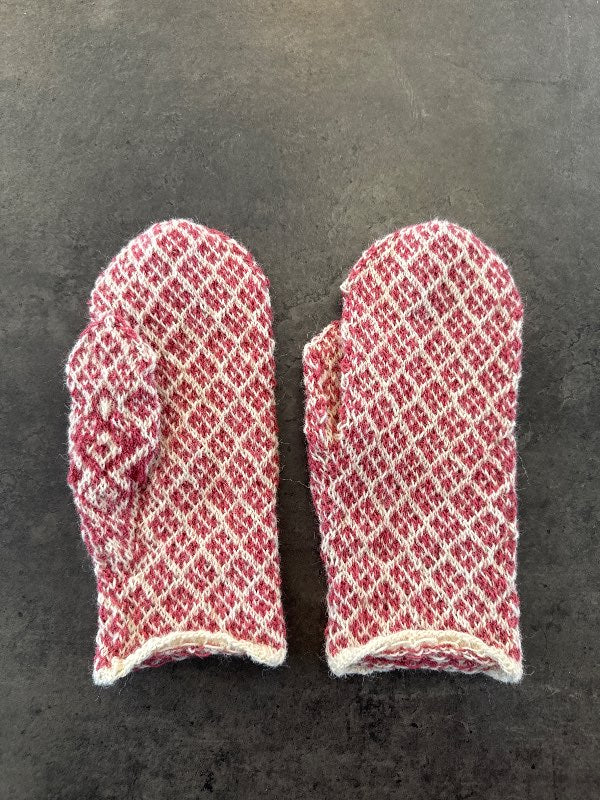 Vettlingar (hvítir /bleikir)