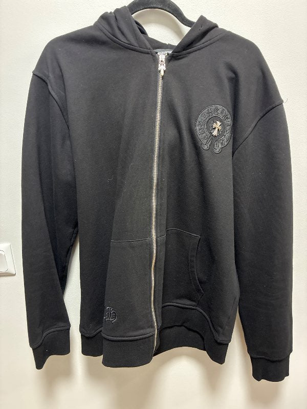 Chrome Hearts rennd hettupeysa