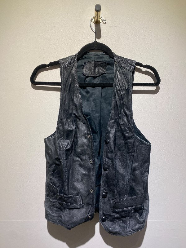 ~Leather motorcycle vest