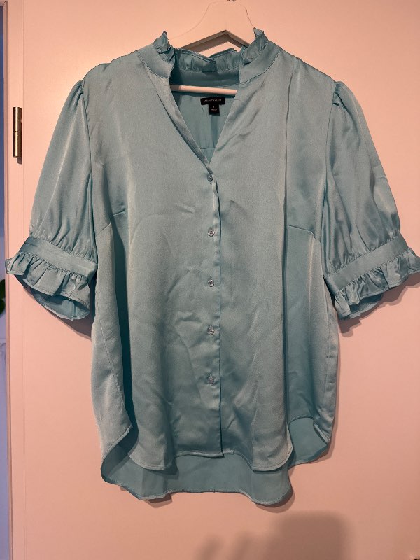 Ann Taylor blue shirt