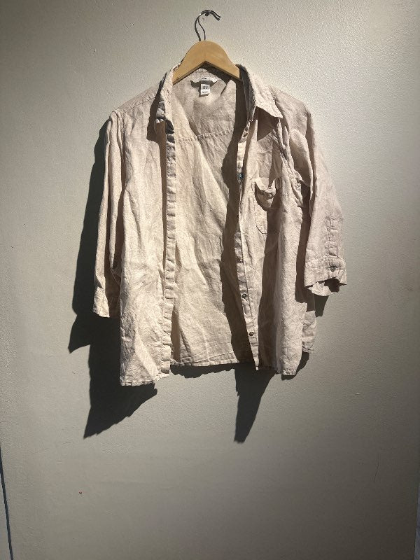 beige hörskyrta m stuttum ermum