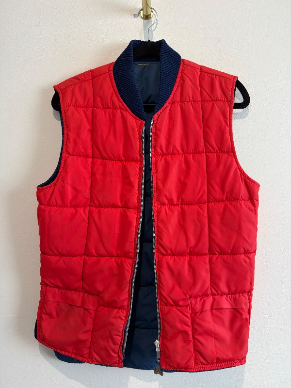 Reversible vintage Pioneer vest (blue/red)