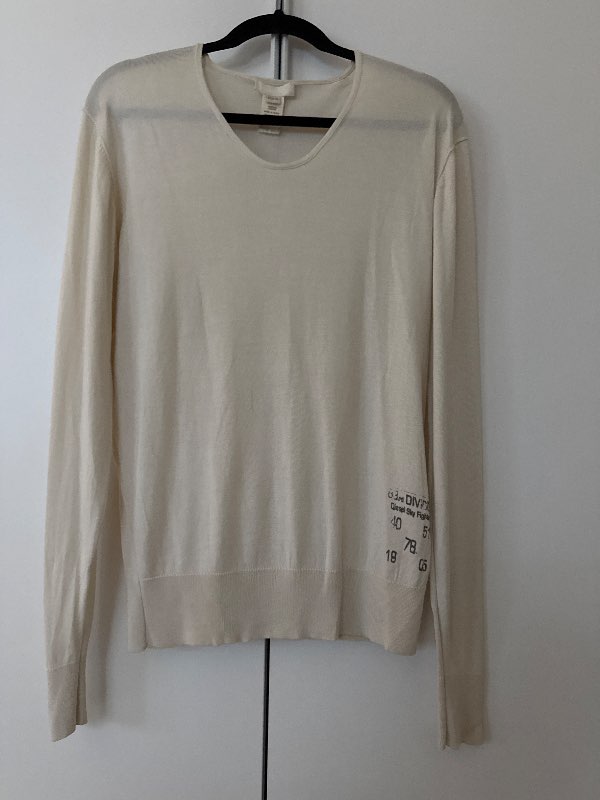 Diesel silk sweater white