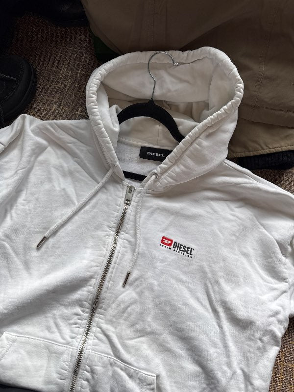 Diesel white hoodie