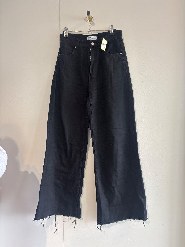 Bershka svartar galla wide leg