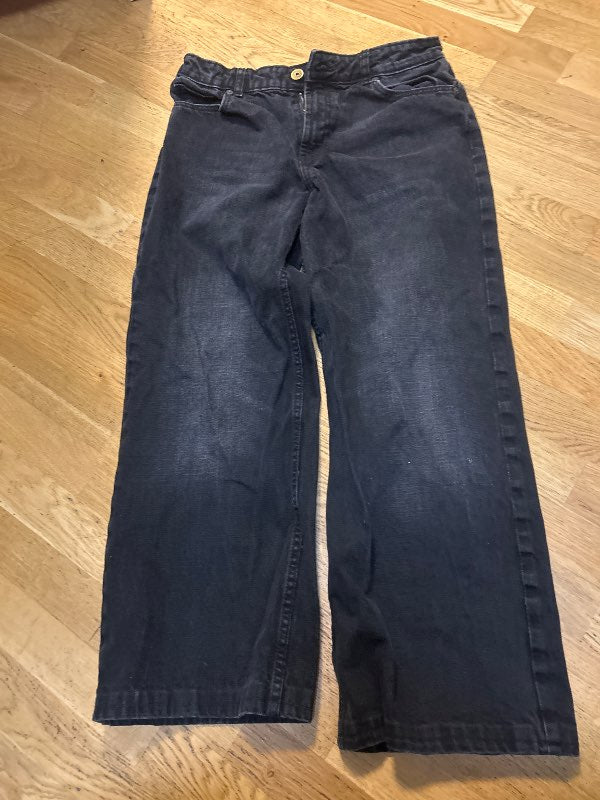 BERSHKA Gallabuxur - svartar