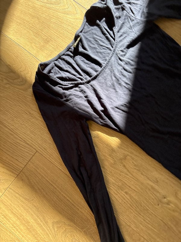 Gina tricot blár síðerma