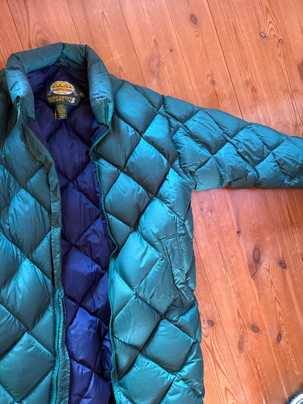 Green winter jacket