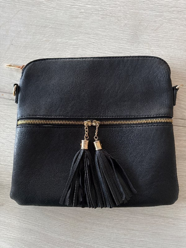 Veskið leður svart