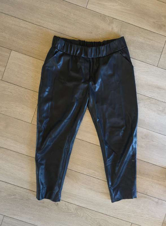 Faux leather eco fur soft pants