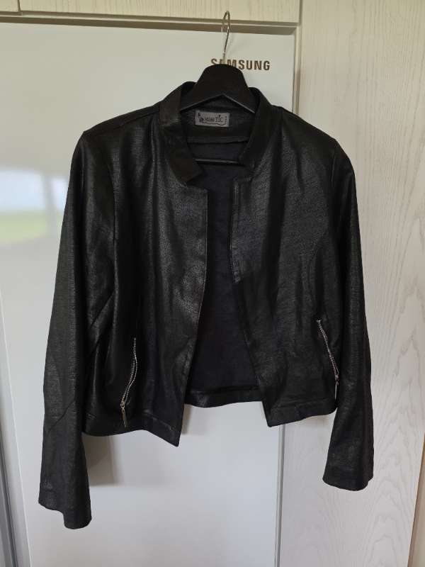 Faux leather jacket